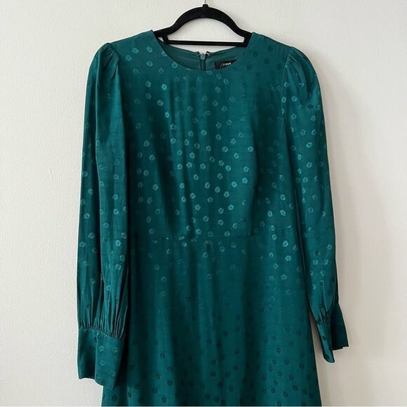 J. Crew Shift Dress in Jacquard Floral Dot - Picture 4 of 7